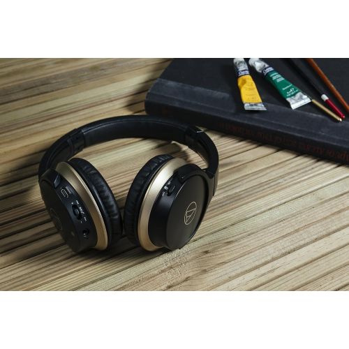 오디오테크니카 Audio-Technica ATH-AR3BTBK SonicFuel Bluetooth Wireless On-Ear Headphones with Mic & Control, Black