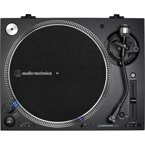 오디오테크니카 Audio-Technica AT-LP140XP-BK Direct-Drive Professional DJ Turntable, Black, Hi-Fi, Fully Manual, 3 Speed, High Torque Motor