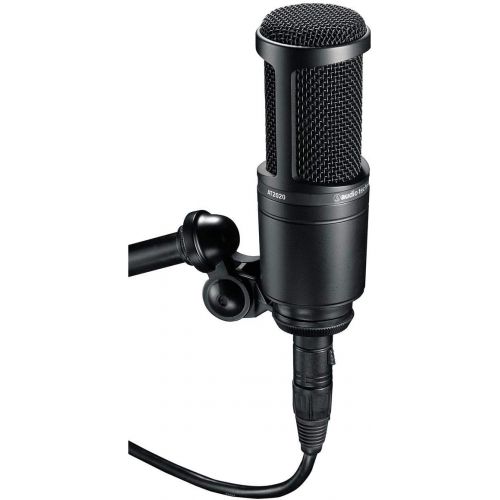 오디오테크니카 Audio Technica AT2020 Condenser Studio Microphone Bundle with Pop Filter and XLR Cable