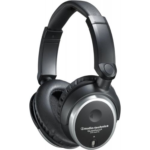 오디오테크니카 Audio-Technica ATH-ANC7B QuietPoint Active Noise-Cancelling Closed-Back Headphones, Wired