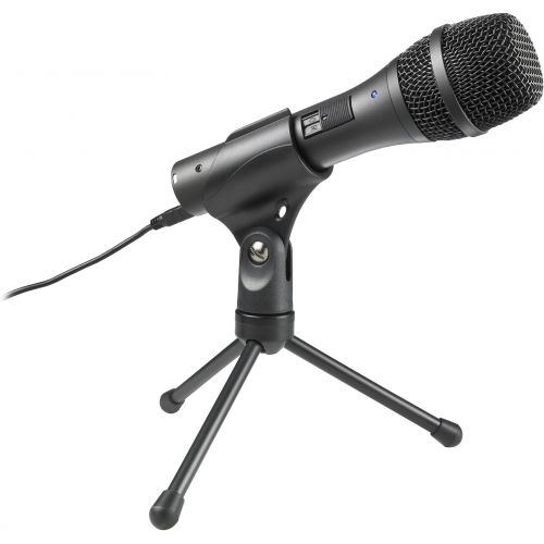 오디오테크니카 Audio-Technica AT2005USB Dynamic Handheld USB/XLR Microphone with Knox Gear Pop Filter, Boom Scissor Arm and Shock Mount