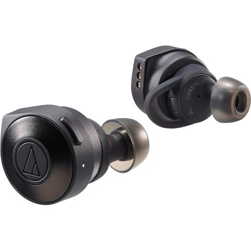 오디오테크니카 Audio-Technica ATH-CKS5TWBK Solid Bass Wireless in-Ear Headphones, Black
