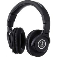 Audio-Technica ATH-M40x Professional Studio Monitor Headphone, Black, With Cutting Edge Engineering, 90 Degree Swiveling Earcups, Pro-grade Earpads/Headband, Detachable Cables Incl