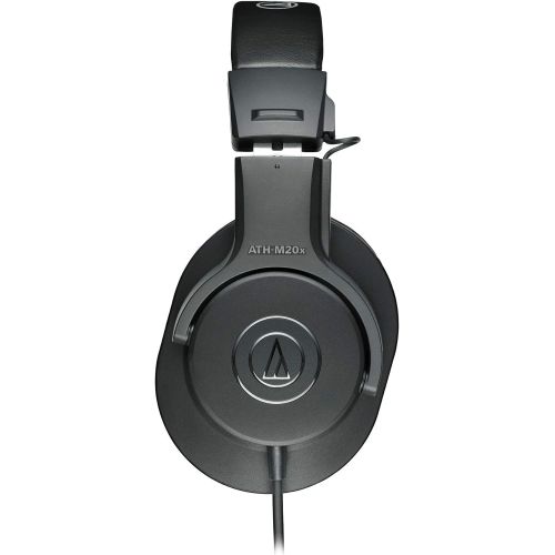 오디오테크니카 Audio-Technica ATH-M20x Professional Studio Monitor Headphones, Black