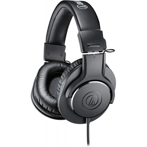 오디오테크니카 Audio-Technica ATH-M20x Professional Studio Monitor Headphones, Black