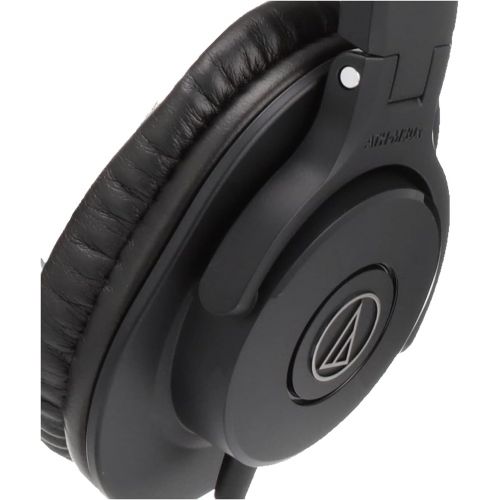 오디오테크니카 Audio-Technica ATH-M30x Professional Studio Monitor Headphones, Black