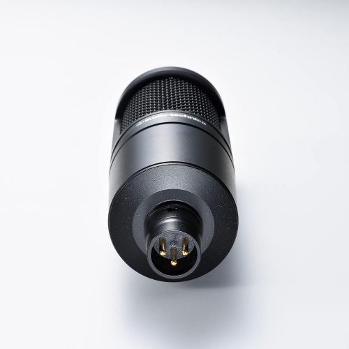 오디오테크니카 Audio-Technica AT2020 Cardioid Condenser Studio XLR Microphone, Black, Ideal for Project/Home Studio Applications