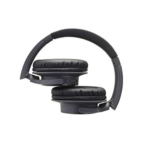 오디오테크니카 Audio-Technica ATH-SR30BTBK Bluetooth Wireless Over-Ear Headphones, Charcoal Gray