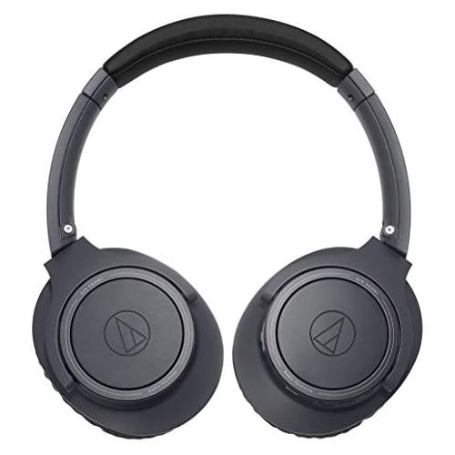 오디오테크니카 Audio-Technica ATH-SR30BTBK Bluetooth Wireless Over-Ear Headphones, Charcoal Gray