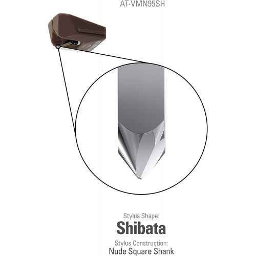오디오테크니카 Audio-Technica AT-VMN95SH Shibata Replacement Turntable Stylus Brown