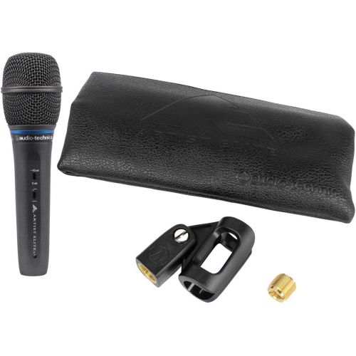 오디오테크니카 Audio Technica AE5400 Handheld Vocal Condenser Microphone Mic+Shield+Headphones