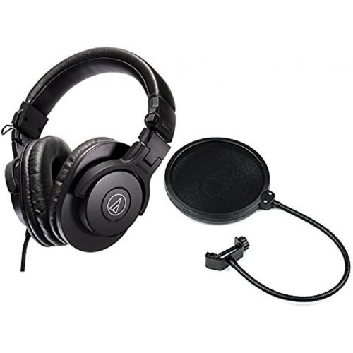 오디오테크니카 Audio Technica ATHM30X Headphones with Pop Filter