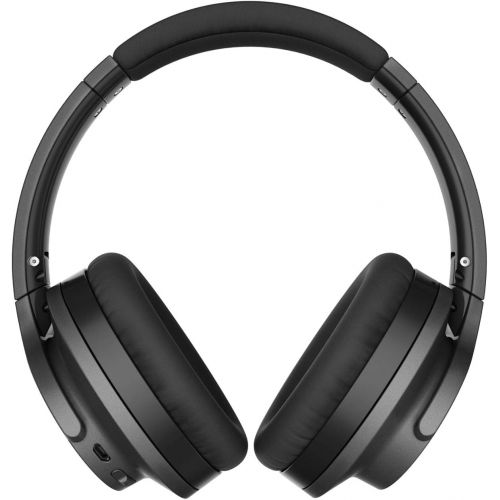 오디오테크니카 Audio-Technica ATH-ANC700BTBK Wireless Noise-Canceling Headphones (Black) Bundle with Knox Gear Aluminum Stand and Protective Case (3 Items)