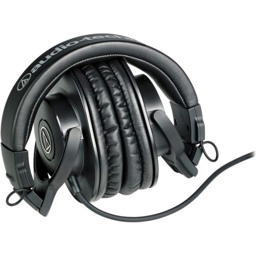 오디오테크니카 Audio-Technica ATH-M30X Professional Headphones Bundle with Knox Stand and Case (3 Items)