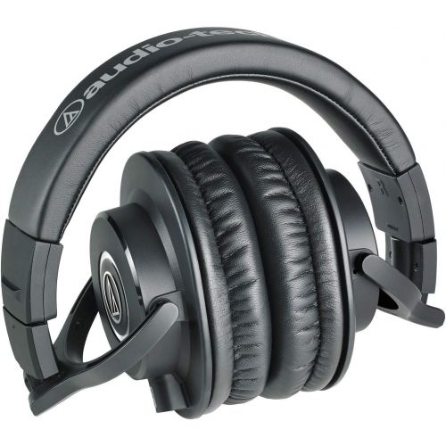 오디오테크니카 Audio-Technica ATH-M40x Over-Ear Professional Studio Monitor Headphones with 6ave Cleaning Kit, Carrying Case and 1-Year Extended Warranty