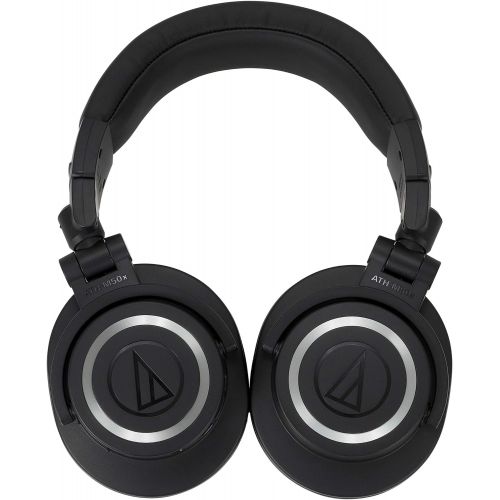 오디오테크니카 Audio-Technica ATHM50XBT Wireless Bluetooth Over-Ear Headphones, Black