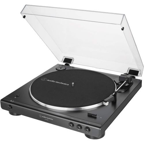 오디오테크니카 Audio-Technica AT-LP60XBT-BK Bluetooth Turntable (Black) Bundle with Microlab Pro1BT Bluetooth Bookshelf Speakers Pair (2 Items)