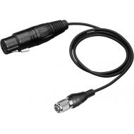 Audio-Technica XLRcH 2.5 Microphone Input Cable with 3-Pin XLRF to 4-Pin cH Connector for cH-Style Body-Pack Transmitter