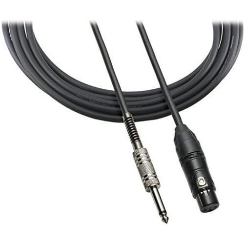 오디오테크니카 Audio-Technica ATR-MCU XLR Female to 1/4 Male Microphone Cable, 10 ft