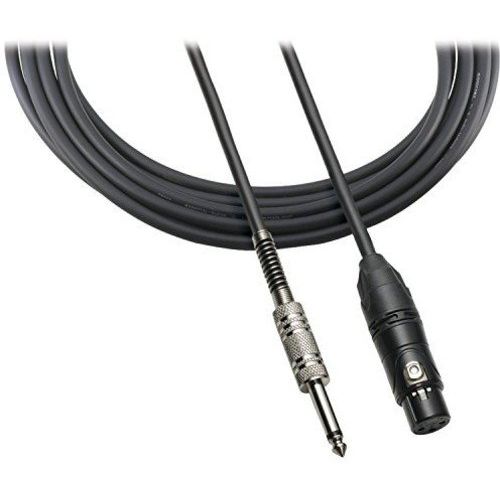 오디오테크니카 Audio-Technica ATR-MCU XLR Female to 1/4 Male Microphone Cable, 10 ft