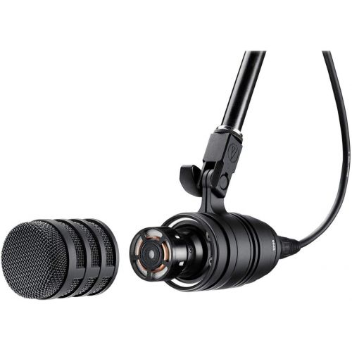 오디오테크니카 Audio-Technica BP40 Pro Large-Diaphragm Dynamic Broadcast Microphone - Bundle With Audio-Technica AT8484 Shockmount, 20 Heavy Duty 7mm Rubber XLR Microphone Cable