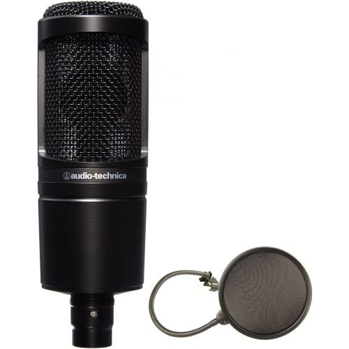 오디오테크니카 Audio-Technica AT2020 Cardioid Condenser Studio Microphone Bundle with Pop Filter