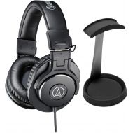 Audio-Technica ATH-M30X Monitor Headphones (Black) Bundle with Knox Gear Aluminum Stand (2 Items)
