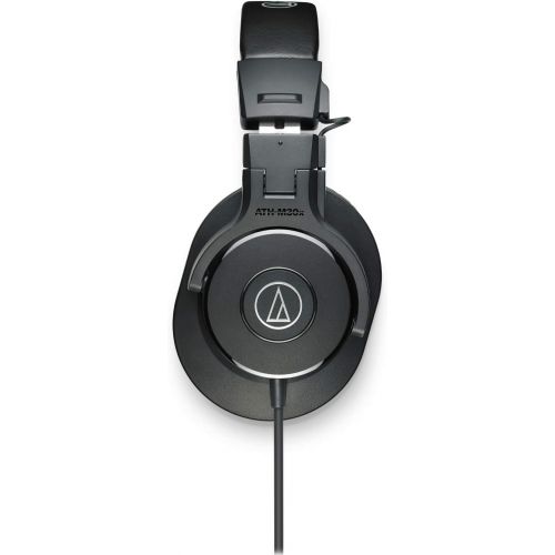 오디오테크니카 Audio-Technica ATH-M30X Monitor Headphones (Black) Bundle with Knox Gear Aluminum Stand (2 Items)