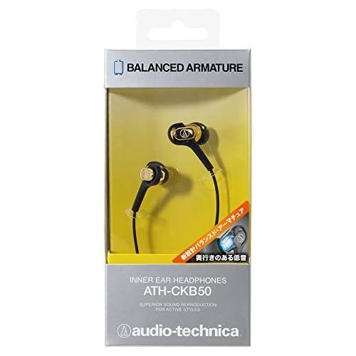 오디오테크니카 Audio-Technica Balanced Armature Type Inner Ear Monitor Headphones Gold ATH-CKB50 GD