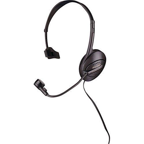 오디오테크니카 Audio-Technica ATHCOM1 ATH-com1 Monophone/Dynamic Boom Microphone Combination Headset, Black
