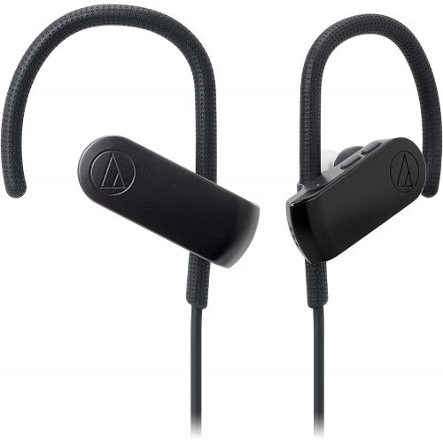 오디오테크니카 Audio-Technica ATH-SPORT50BTBK SonicSport Bluetooth Wireless In-Ear Headphones, Black