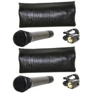 Pair Audio Technica ATM410 Cardioid Dynamic Microphones, HI-Energy Neo Magnet