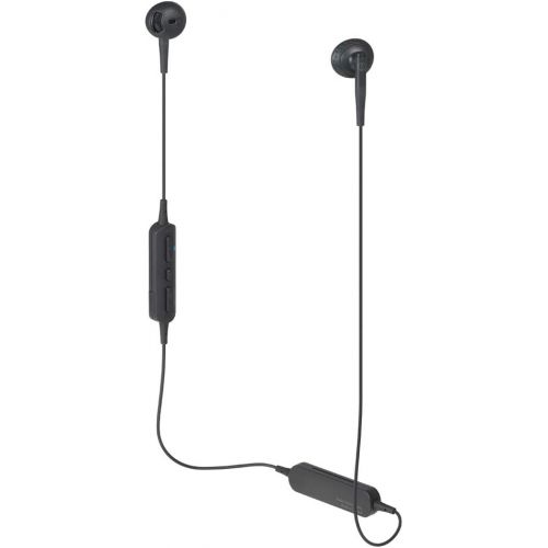오디오테크니카 Audio-Technica ATH-C200BT Bluetooth Wireless In-Ear Headphones with In-Line Mic & Control, Black