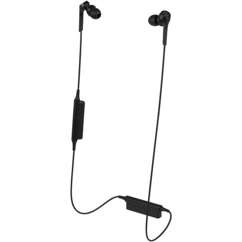 오디오테크니카 Audio-Technica ATH-CKS550XBTBK Solid Bass Bluetooth Wireless In-Ear Headphones, Black