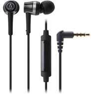 Audio-Technica ATH-CKR30iSBK SonicFuel In-Ear Headphones with In-Line Mic & Control, Black
