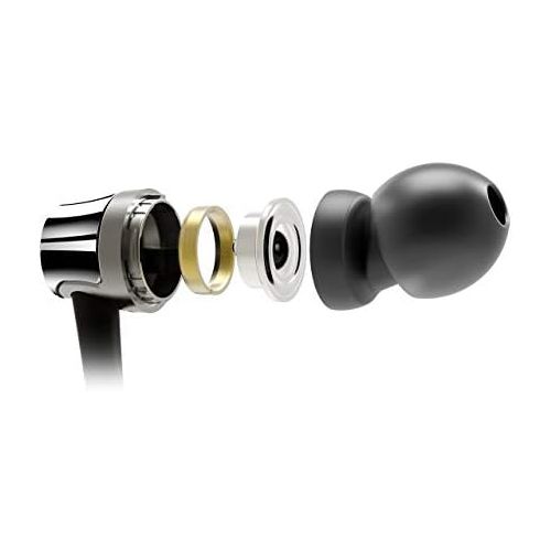 오디오테크니카 Audio-Technica ATH-CKR30iSBK SonicFuel In-Ear Headphones with In-Line Mic & Control, Black