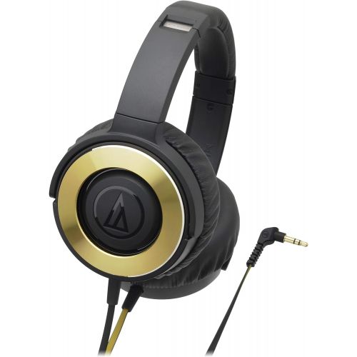 오디오테크니카 audio-technica SOLID BASS Portable Headphone Black Gold ATH-WS550 BGD