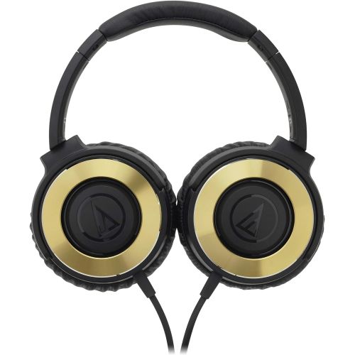 오디오테크니카 audio-technica SOLID BASS Portable Headphone Black Gold ATH-WS550 BGD