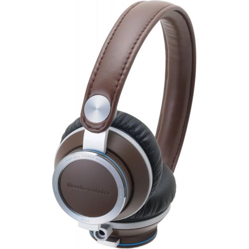 오디오테크니카 Audio Technica ATHRE700 BW On-Ear Headphones, Brown
