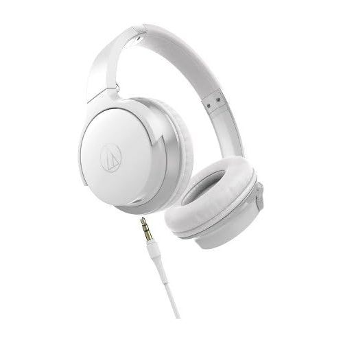 오디오테크니카 Audio-Technica ATH-AR3iSWH SonicFuel On-Ear Headphones with Mic & Control, White