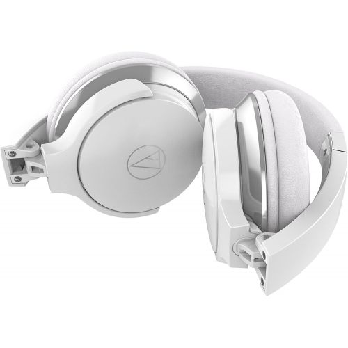 오디오테크니카 Audio-Technica ATH-AR3iSWH SonicFuel On-Ear Headphones with Mic & Control, White