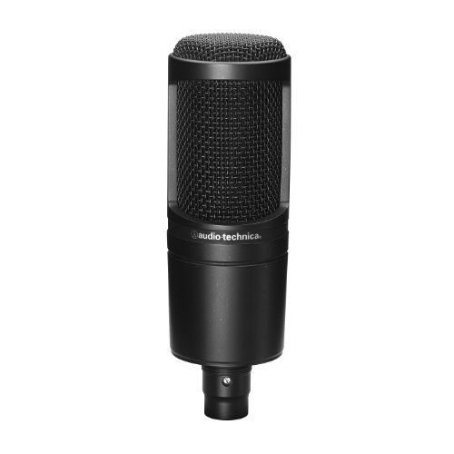 오디오테크니카 Audio-Technica AT2020 Cardioid Condenser Microphone with 6Ave Cleaning Kit, Carrying Case and 1-Year Extended Warranty