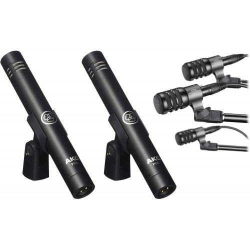 오디오테크니카 Audio Technica ATM230PK 3 Dynamic Instrument Drum Microphones+2 AKG Pencil Mics