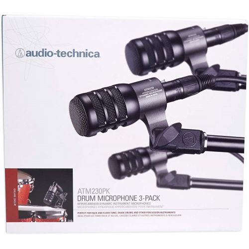 오디오테크니카 Audio Technica ATM230PK 3 Dynamic Instrument Drum Microphones+2 AKG Pencil Mics