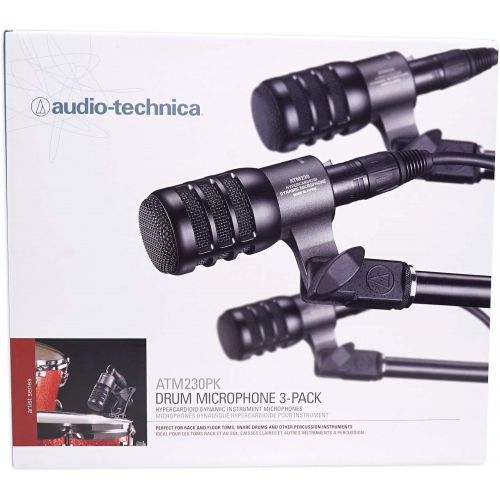 오디오테크니카 Audio Technica ATM230PK (3) Dynamic Instrument Drum Microphones+AKG Pencil Mic