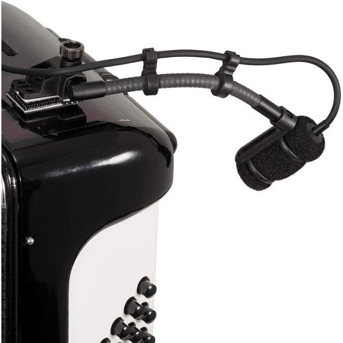 오디오테크니카 Audio-Technica ATM350S Cardioid Condenser Instrument Microphone with Surface Mounting System (5 Gooseneck)