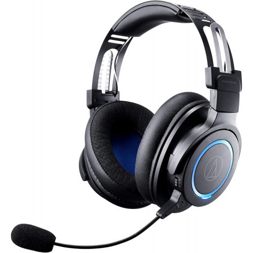 오디오테크니카 Audio-Technica ATH-G1WL Premium Wireless Gaming Headset for Laptops, PCs, & Macs, 2.4GHz, 7.1 Surround Sound Mode, USB Type-A, Black, Adjustable