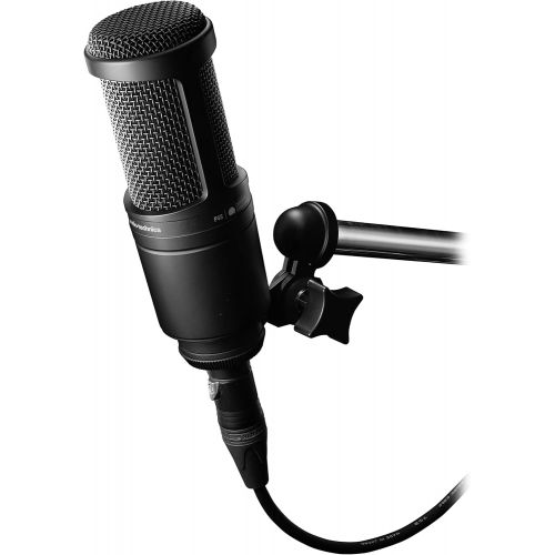 오디오테크니카 Audio-Technica AT2020 Cardioid Condenser Studio XLR Microphone, Ideal for Project/Home Studio Applications
