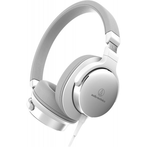 오디오테크니카 Audio-Technica ATH-SR5WH On-Ear High-Resolution Audio Headphones, White
