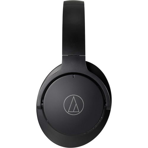 오디오테크니카 Audio-Technica ATH-ANC500BTBK QuietPoint Wireless Active Noise-Cancelling Headphones, Black